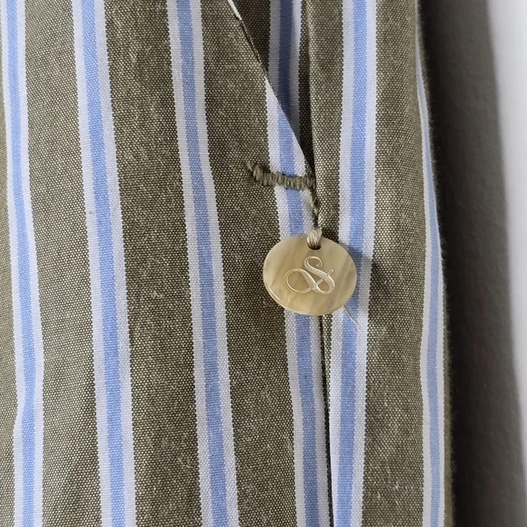 Scotch And Soda Striped Brown And Blue Women's Pants Size XL - Picture 4 of 14